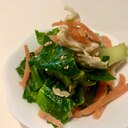 レンジで簡単！小松菜とサラダチキンのナムル